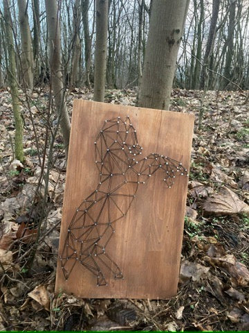 Obraz String Art - Koń