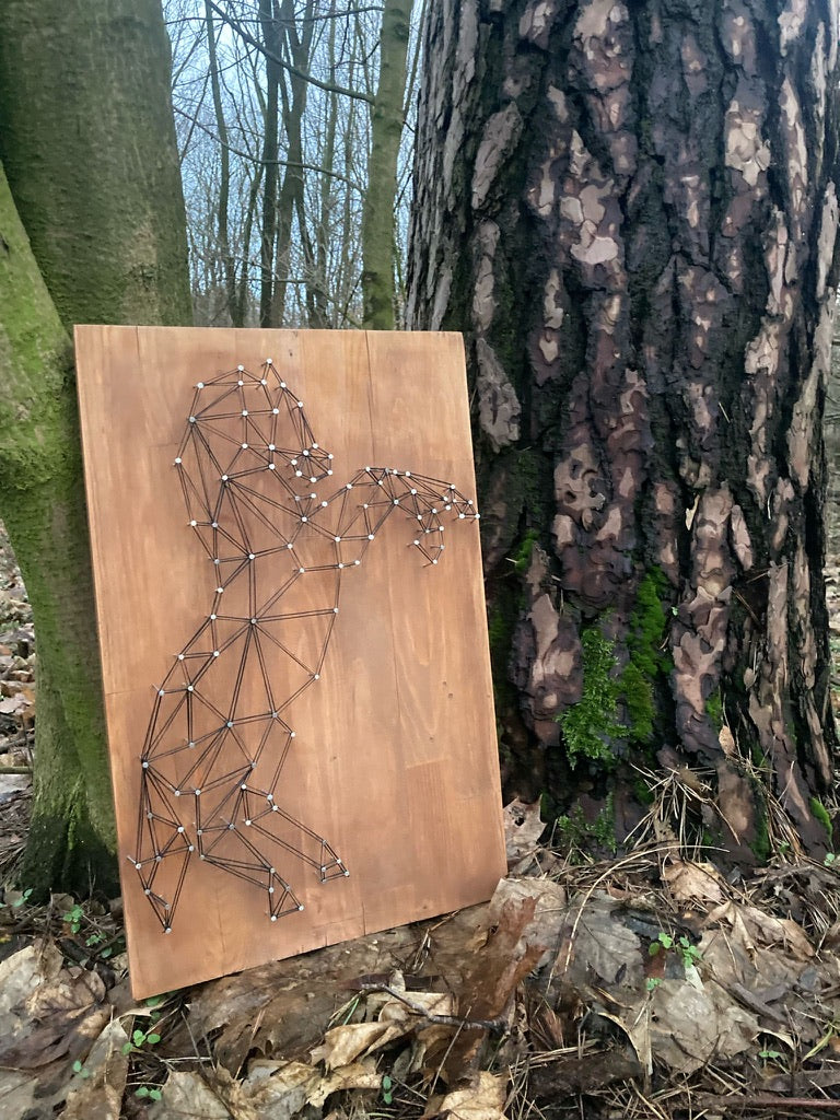 Obraz String Art - Koń