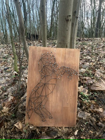 Obraz String Art - Koń